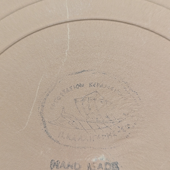 Vintage 1950's Greek Chariot Raised Motif - Greek Pottery Decorative Plate - Picture 4 of 12